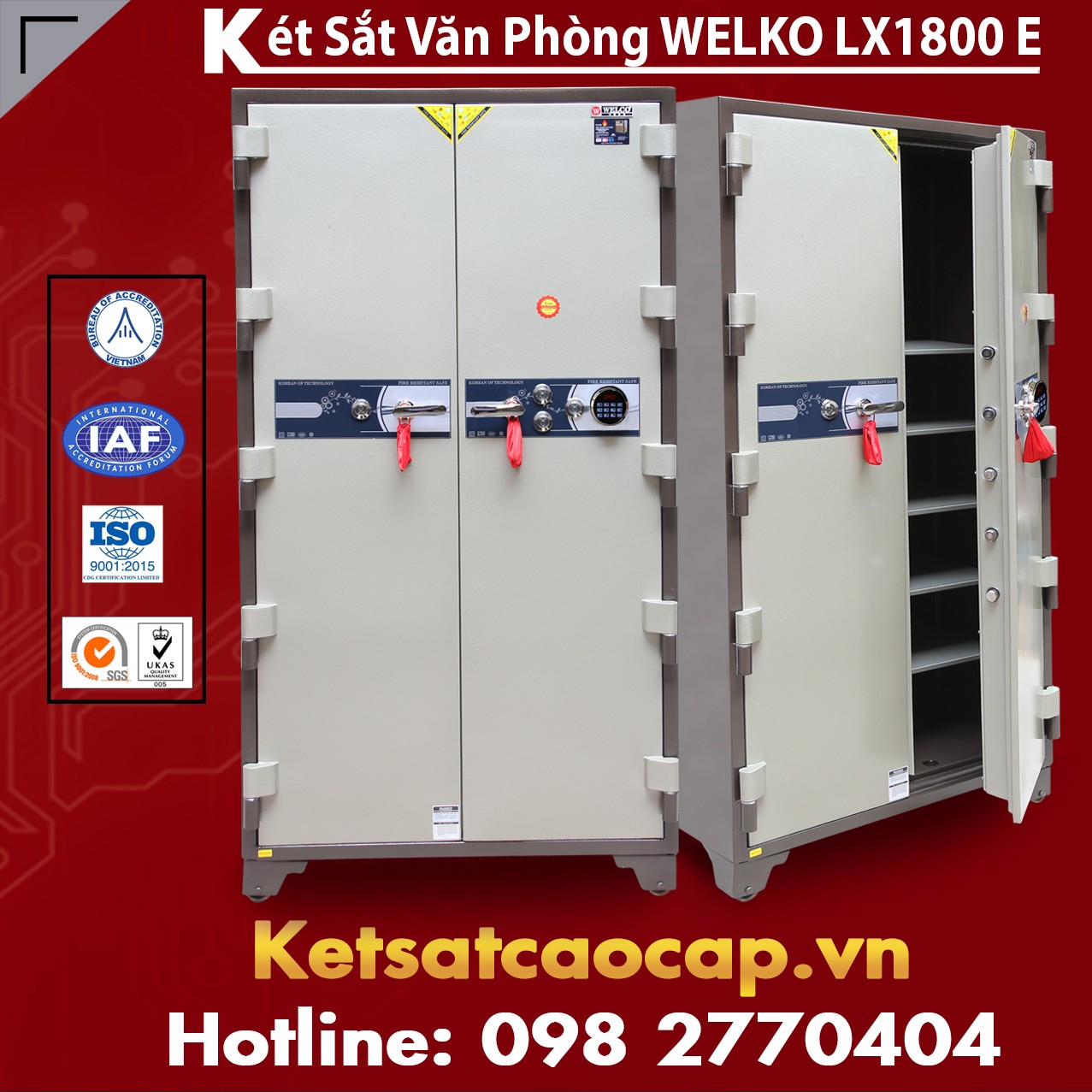 Két Sắt Văn Phòng LX1800 E Giao Hàng Miễn Phí Tận Nơi Giá Rẻ Bất Ngờ